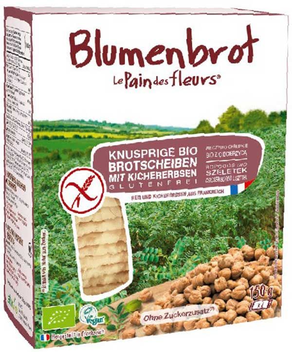 BLUMENBROT Knusprige Schnitten Kichererbsen 150g