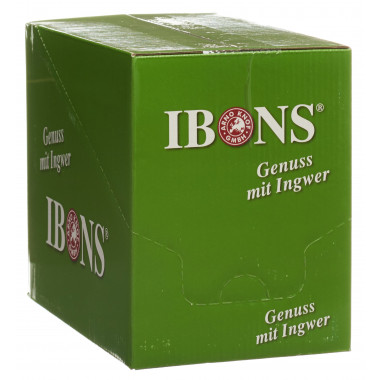 IBONS Ingwer Bonbon Zitrone ohne Zucker 10x75g