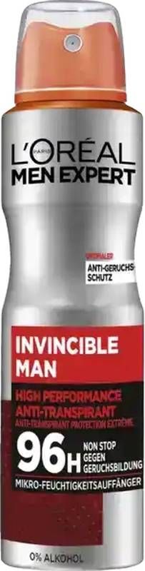 L'OREAL PARIS Deo Invincible Man 96H Spray 150ml