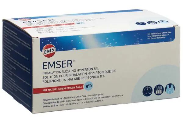 Emser Inhalationslösung 8 % hypertonisch 60 Stück Emser Inhalationslösung 8 % hypertonisch 60 Stück