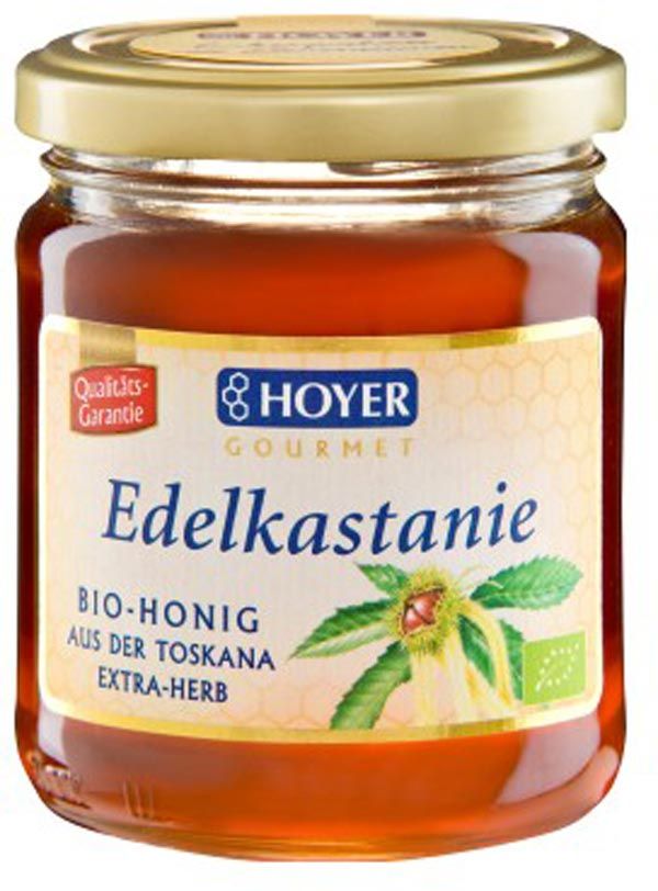 HOYER Edelkastanienhonig Toskana Bio Glas 500g