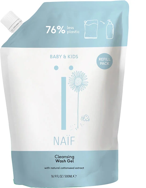 Naïf Baby & Kids Cleansing Wash Gel Refill 500ml