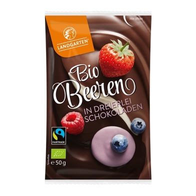 LANDGARTEN Schoko-Beeren-Mix Bio Fairtrade 50g