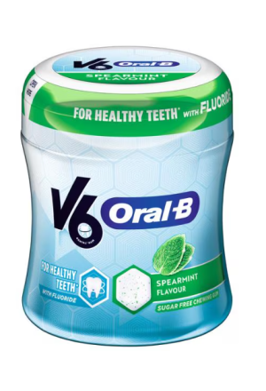 V6 OralB Kaugummi Spearmint 45 Stück