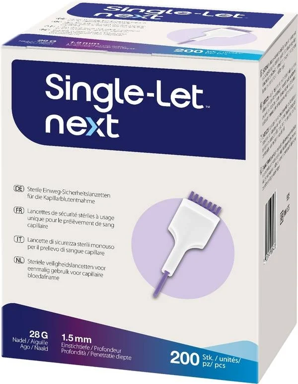 SINGLE-LET NEXT Einmalstechhilfe 200 Stuck