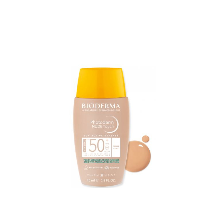 BIODERMA Photoderm Nude Touch Mineral SPF50+ dorée 40ml BIODERMA Photoderm Nude Touch Mineral SPF50+ dorée 40ml