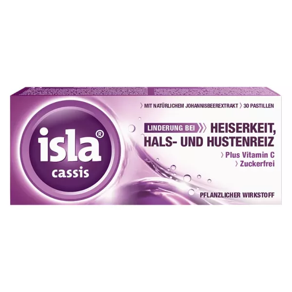 Isla Cassis Pastillen 30 Stück Isla Cassis Pastillen 30 Stück