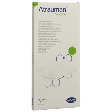 Atrauman Silicone 10x20cm steril 5 Stück