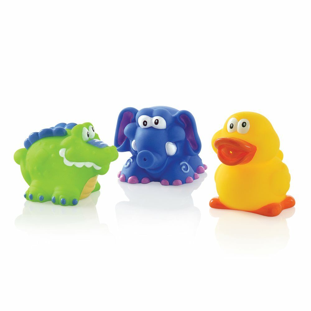Nûby Badefiguren: Krokodil, Ente & Elefant Nûby Badefiguren: Krokodil, Ente & Elefant