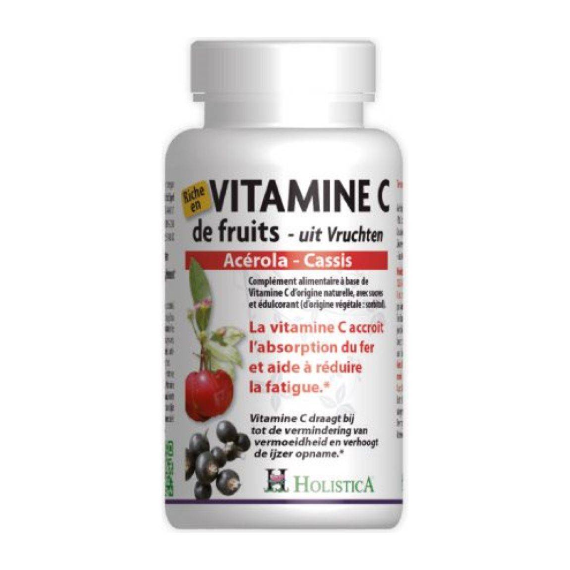 Holistica Vitamin C Acerola Cassis Tabletten 60 Stück Holistica Vitamin C Acerola Cassis Tabletten 60 Stück