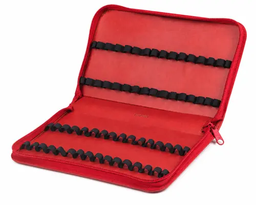 Omida Taschenapotheke Etui leer 64 Laschen Rot 2g