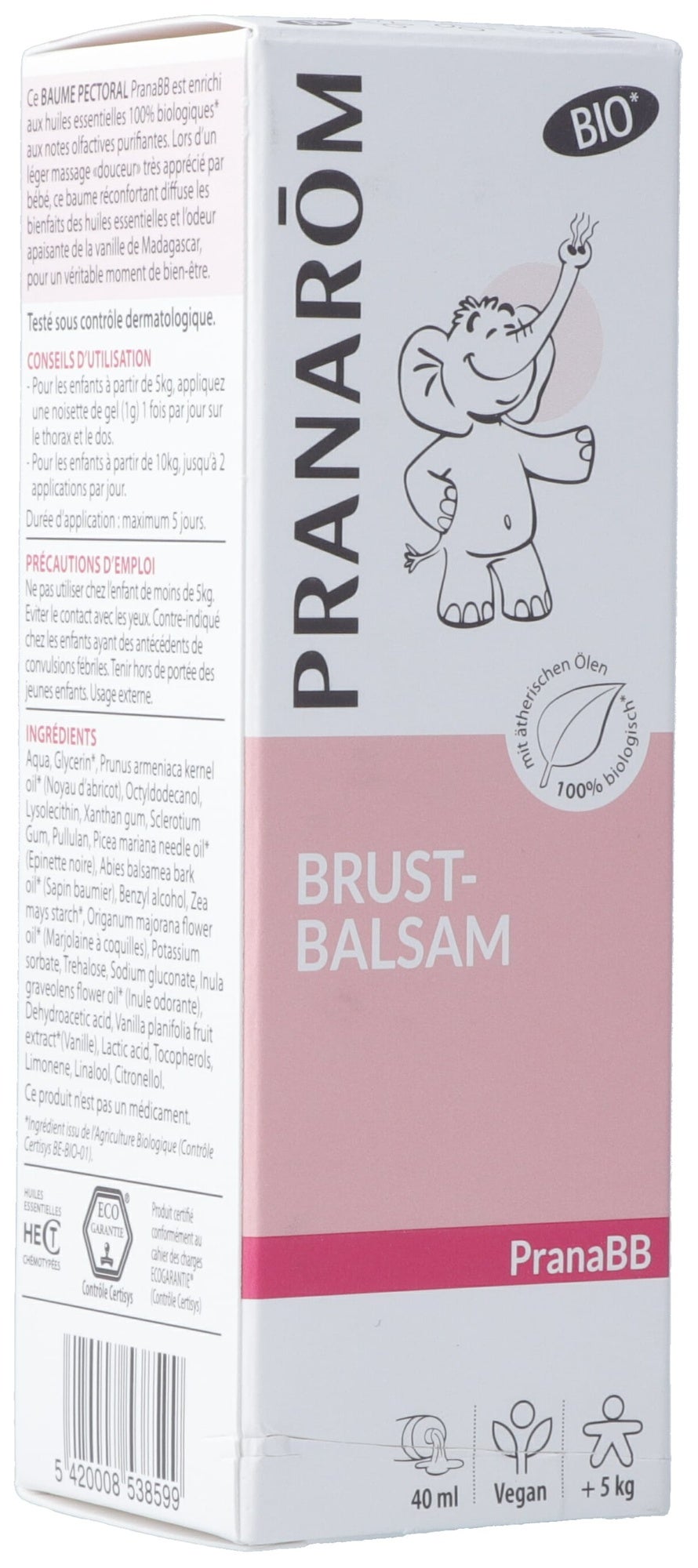 PRANAROM PranaBB Brust Balsam Bio Eco 40ml PRANAROM PranaBB Brust Balsam Bio Eco 40ml