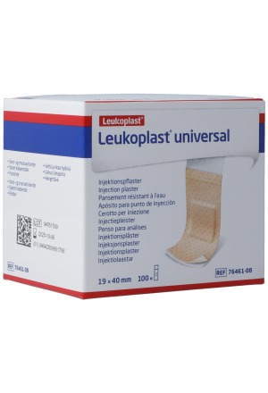 Leukoplast Universal Injektionspflaster 19x40mm 100 Stück Leukoplast Universal Injektionspflaster 19x40mm 100 Stück