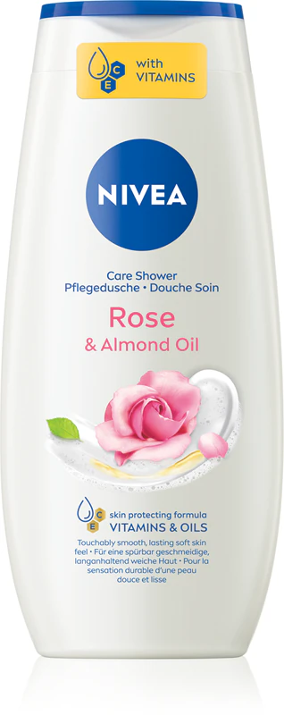 Nivea Pflegedusche Rose&Almond Oil Fl 250ml