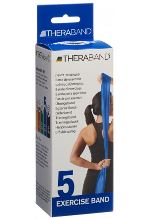 Thera Band 2.5mx12.7cm blau extra stark