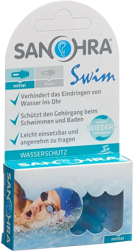 SANOHRA SWIM Ohrenstöpsel Erwachsene 2 Stück