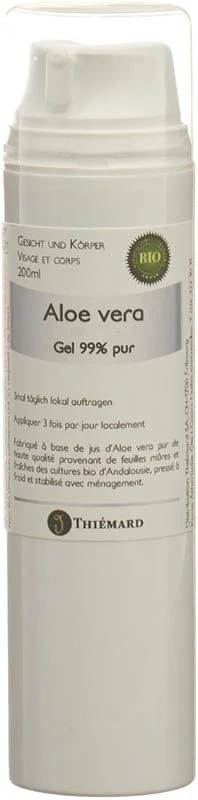 Thiémard Aloevera Gel 99 % Haut pur Bio 200ml
