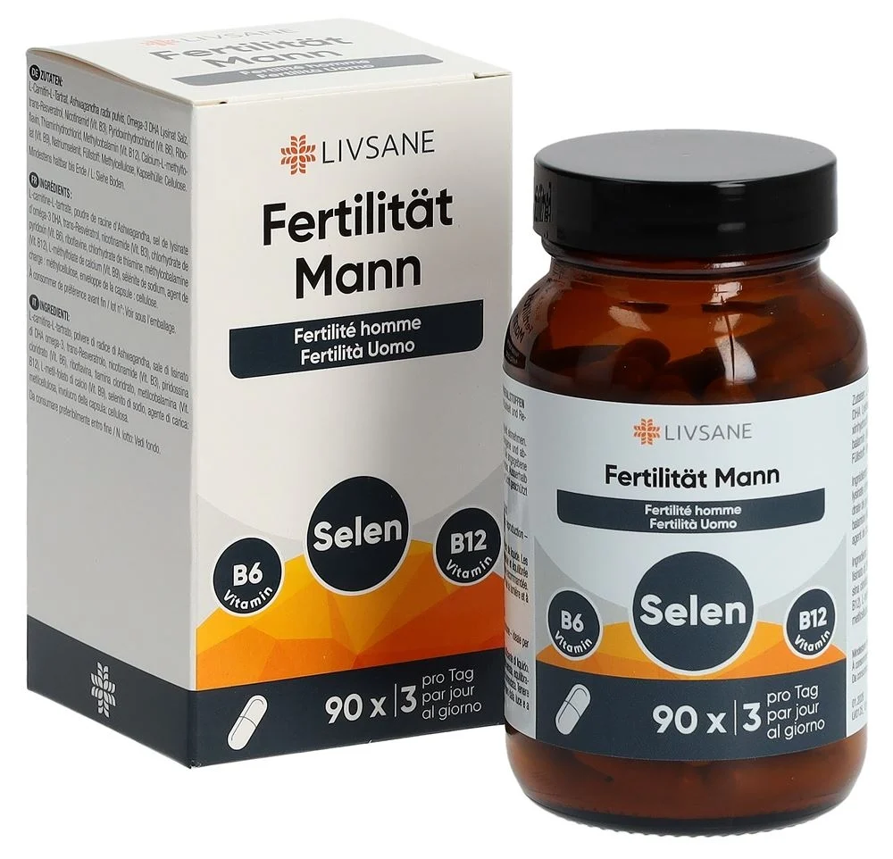 LIVSANE Fertilität Mann Kaps Glas 90 Stück