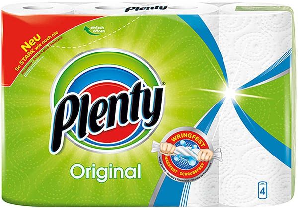 Plenty Haushaltstücher Original 45 Blatt 4 Stück
