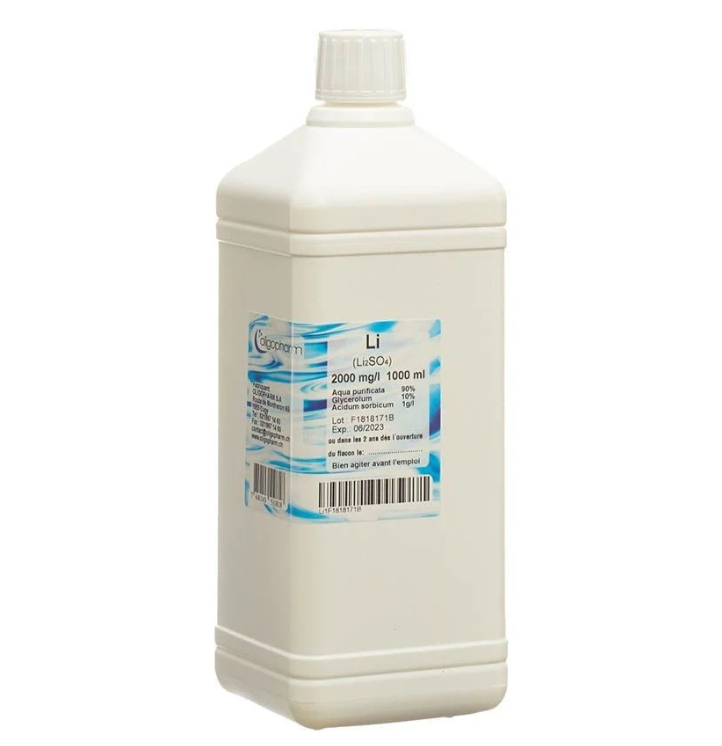 OLIGOPHARM Lithium Lös 2000 mg/l 1000ml OLIGOPHARM Lithium Lös 2000 mg/l 1000ml