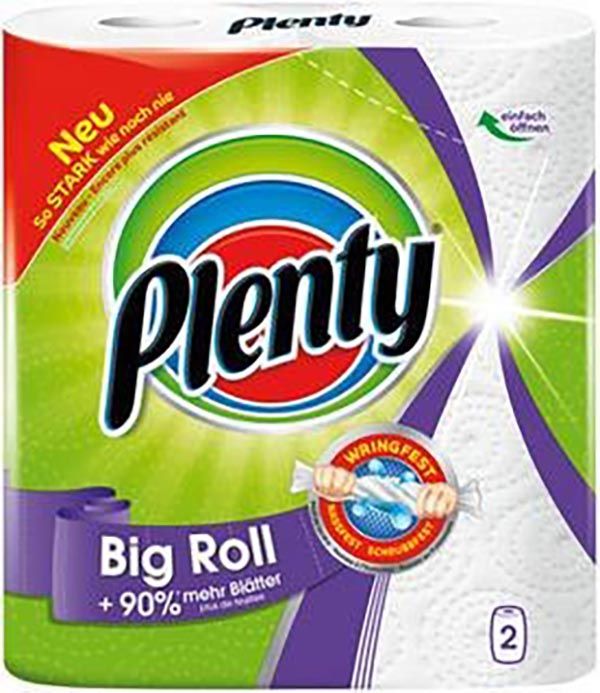 Plenty Haushaltstücher eXtra Long 86 Blatt 2 Stück