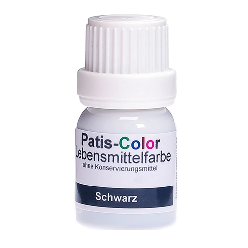 PATIS-COLOR Lebensmittelfarbe Schwarz 10ml