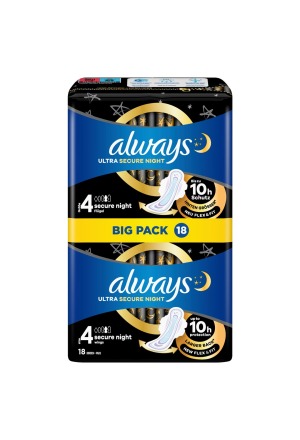 ALWAYS Ultra Binde Secure Night BigP 18 Stk