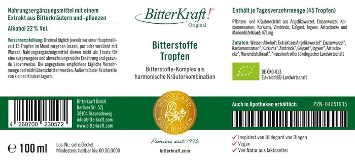 BitterKraft! Original Tropfen BIO 100ml