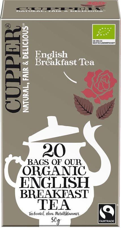CUPPER English Breakfast Tee Fairtrade Bio 20 Stück CUPPER English Breakfast Tee Fairtrade Bio 20 Stück