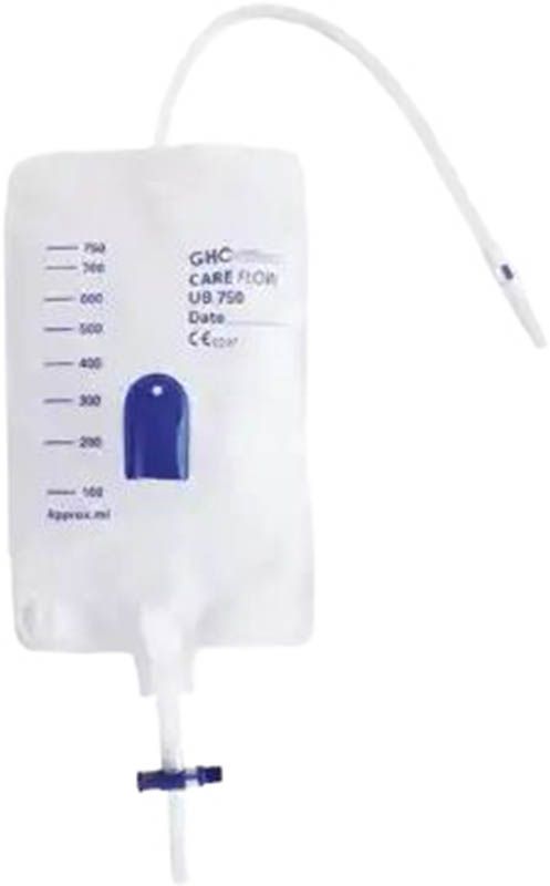 GHC Beinbeutel CAREFLOW 750ml 10cm RV unst 10 Stuck