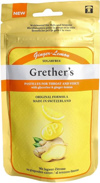 Grethers Ginger Lemon Vitamin C Pastillen ohne Zucker Btl 110g Grethers Ginger Lemon Vitamin C Pastillen ohne Zucker Btl 110g
