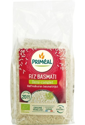 PRIMEAL Reis Basmati Halbvollkorn Btl 500g