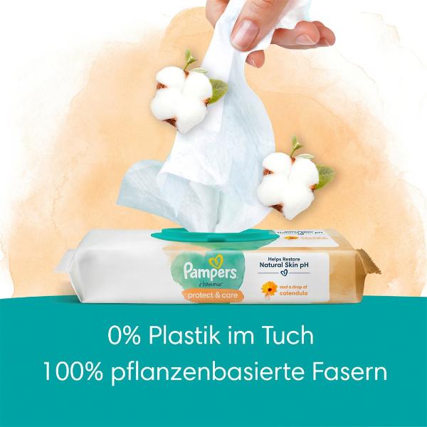 Pampers Feuchte Tücher Harmonie Calendula 44 Stück