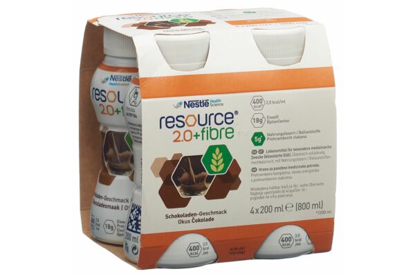 Resource 2.0 Fibre Schokolade 4 x 200ml Resource 2.0 Fibre Schokolade 4 x 200ml