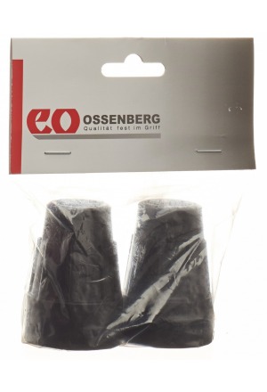 Ossenberg Krückenkapsel 19mm schwarz 1 Paar