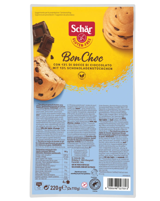 Schär Bon Choc süsse Brötchen Schok o Gluten 220g Schär Bon Choc süsse Brötchen Schok o Gluten 220g