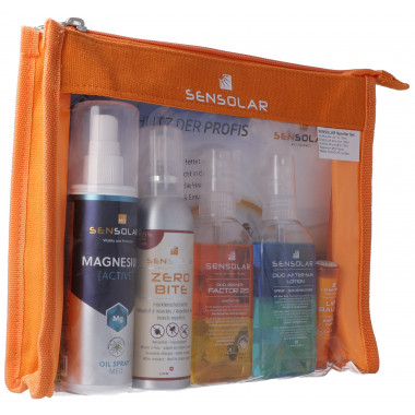 Sensolar Sportler Set - Sensolar LSF 25 100ml, After Sun 100ml, ZeroBite 75ml, Sensolar Active Magnesium Spray MED & Keep cool Towel