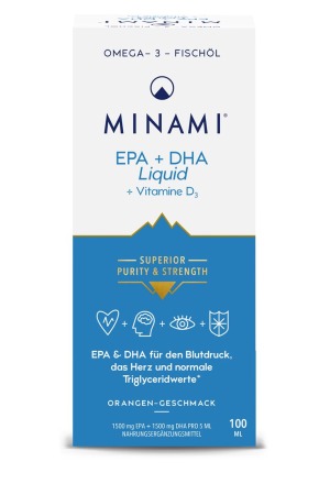 Minami EPA+DHA Liquid Glasflasche 100ml Minami EPA+DHA Liquid Glasflasche 100ml