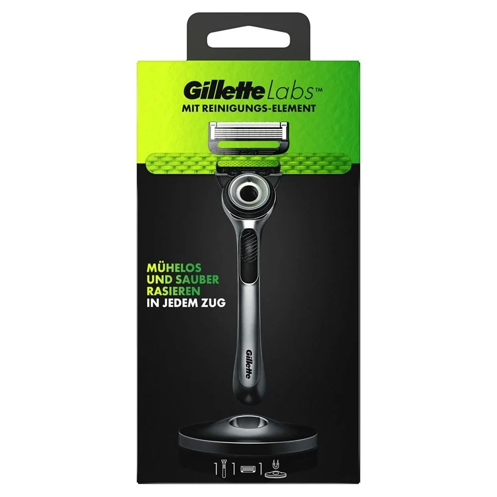 Gillette LABS Gold Rasierer 1 Klinge + Duschhalter