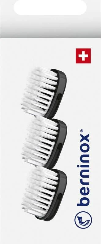 BERNINOX Ersatzköpfe schwarz medium 3 Stück