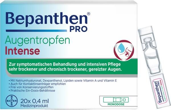 Bepanthen® PRO Augentropfen Intense Mono 20 x 0.4ml Bepanthen® PRO Augentropfen Intense Mono 20 x 0.4ml