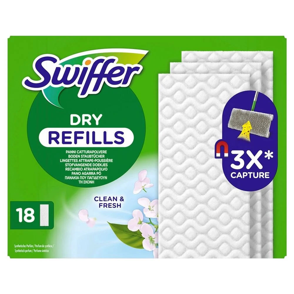 Swiffer Trocken Wischtücher Nachfüllp Duft 18 Stück