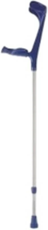 Silent Gehstütze Alu mit Softgriff blau 1 Paar