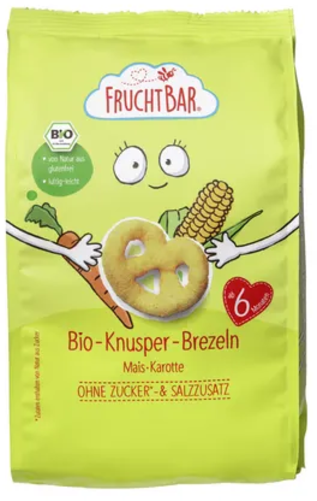 Fruchtbar Knusper Brezel Bio Mais Karotte 25g