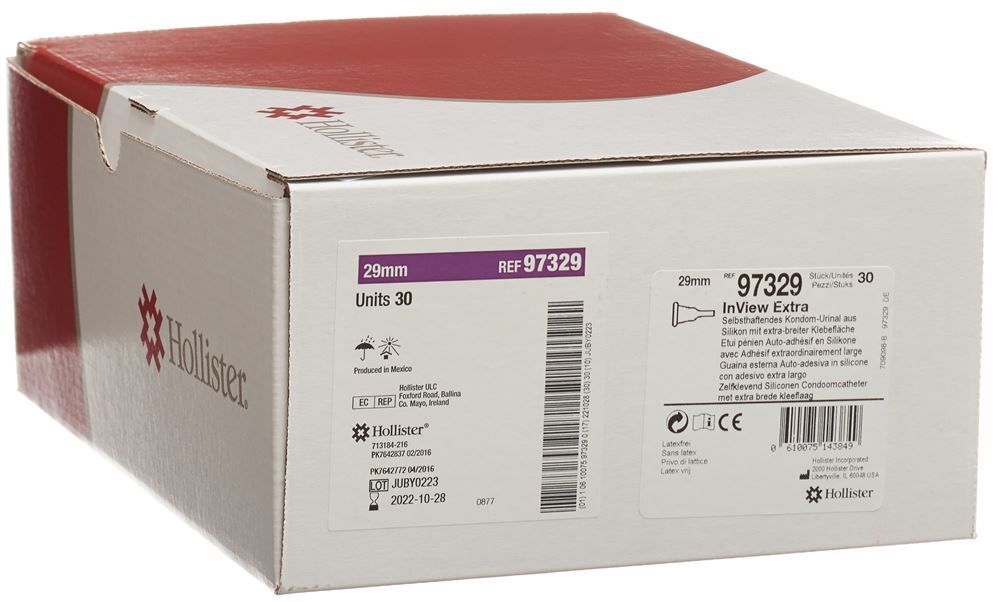 HOLLISTER InView Kondom Urinal 25mm Extra 30 Stück