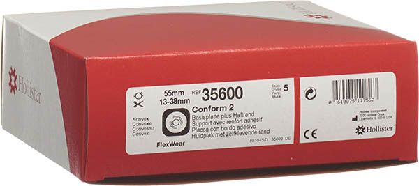 HOLLISTER CONF 2 Basisplatte 38mm 35540 5 Stück