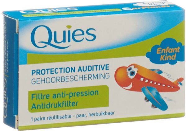 QUIES EARPLANES Überdruckgehörschutz Kinder 2 Stück QUIES EARPLANES Überdruckgehörschutz Kinder 2 Stück
