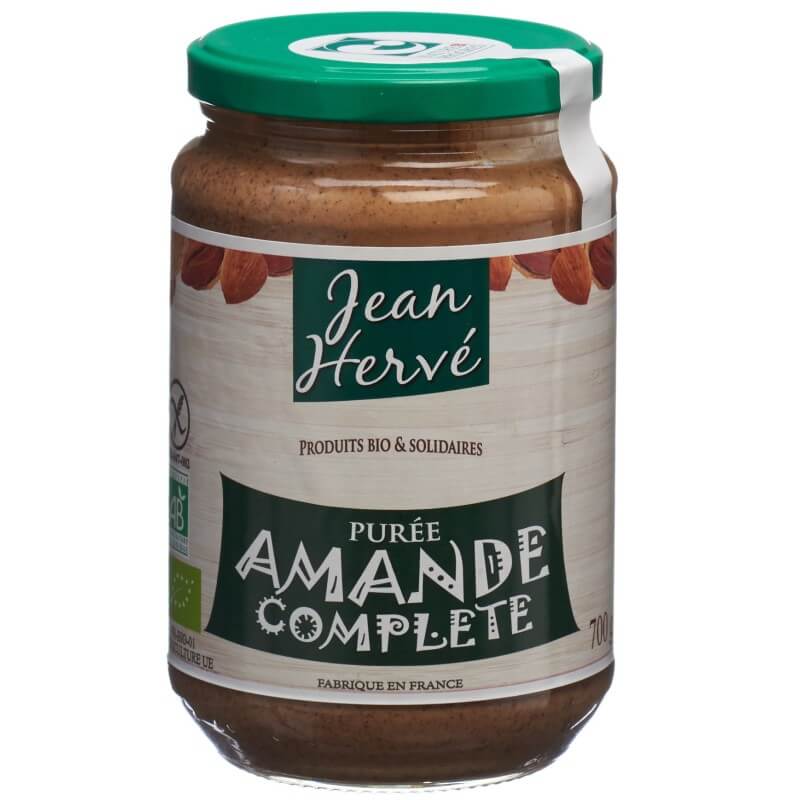 Jean Hervé purée d'amandes complètes 700g Jean Hervé purée d'amandes complètes 700g