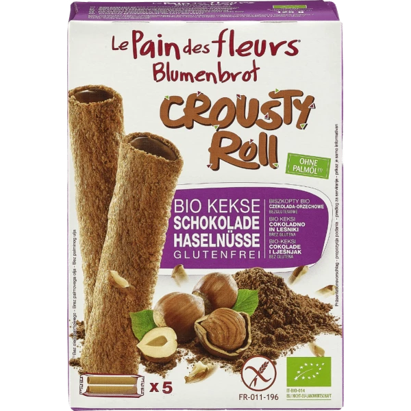 CROUSTY ROLL Kakao Haselnuss Bio gf 125g