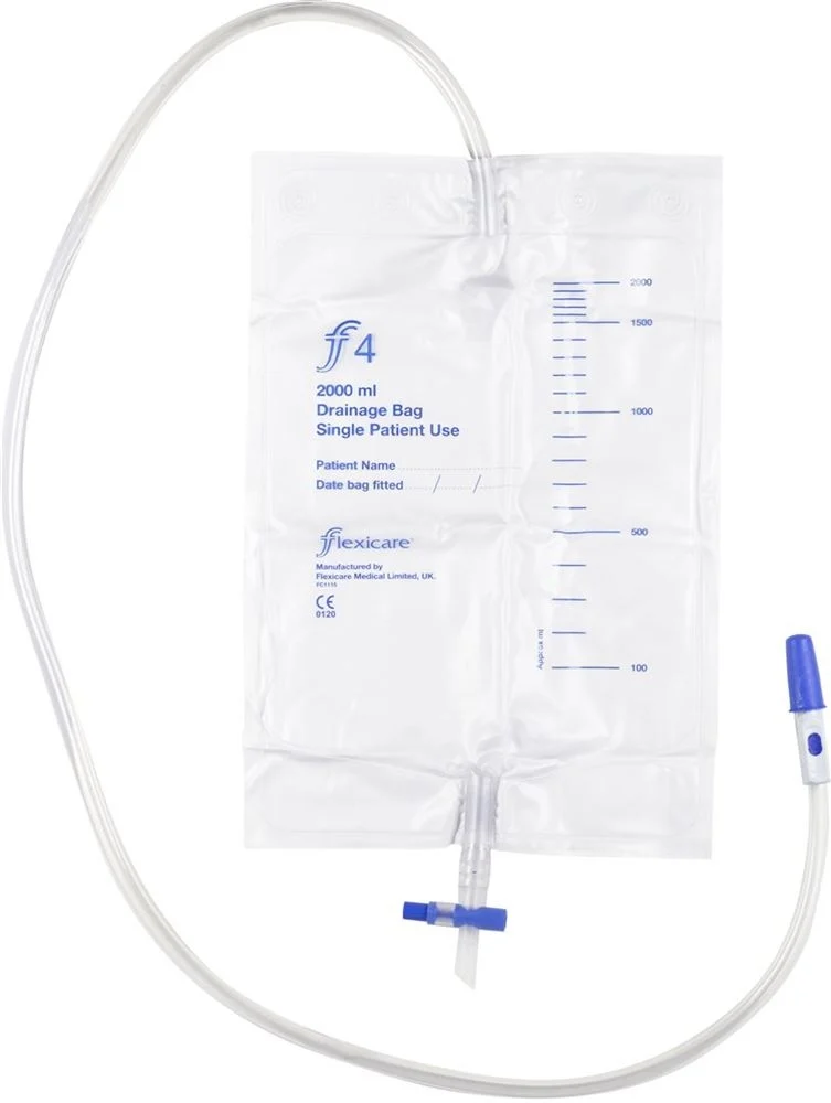 FLEXICARE Urinbeutel 2l 100cm Ablauf RV 10 Stück